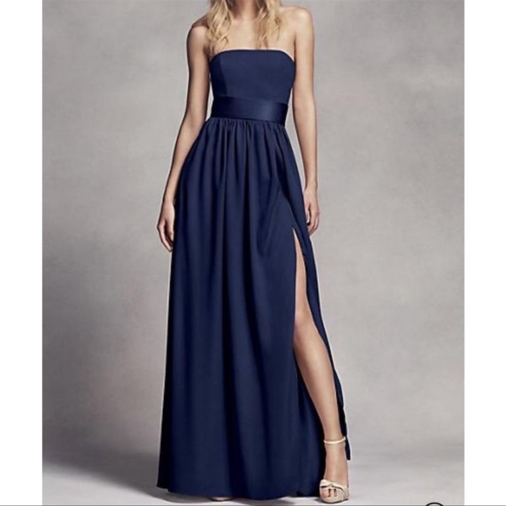 Vera Wang Navy Bridesmaid Dress